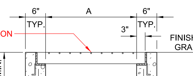 Drop Inlet Type 2 Dimension A reference