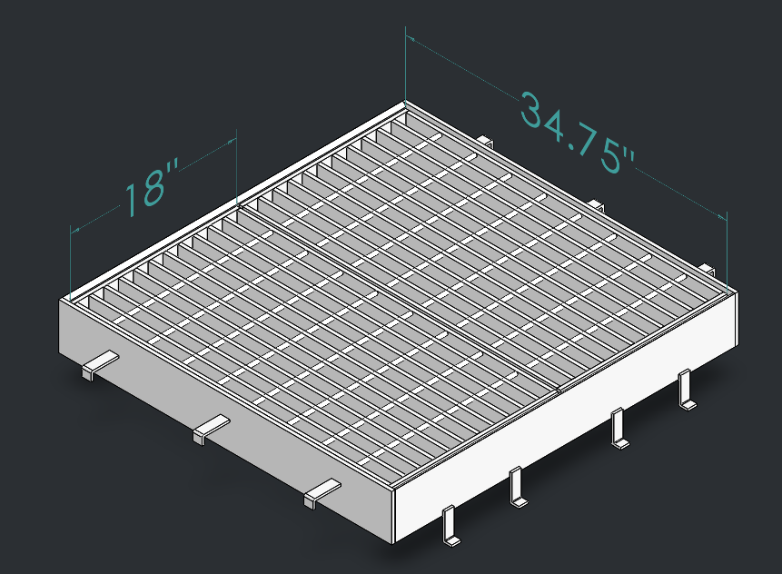 Drop Inlet Type 2 18 inch pipe Double 1'-6 inch grate and frame thumbnail