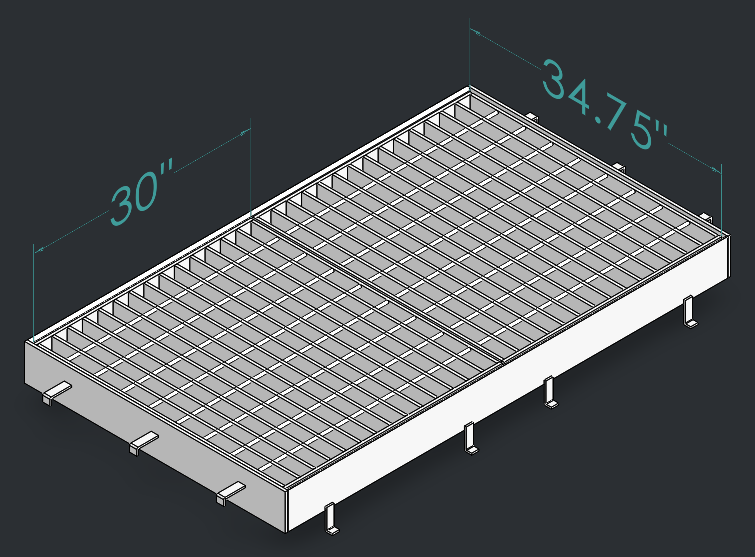 Drop Inlet Type 2 18 inch pipe Double 2'-6 inch grate and frame thumbnail