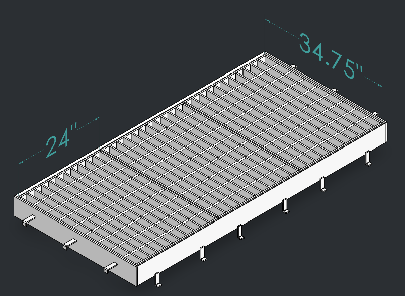 Drop Inlet Type 2 18 inch pipe Triple grate and frame thumbnail