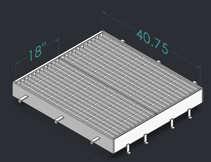 Drop Inlet Type 2 24 inch pipe Double 1'-6 inch grate and frame thumbnail