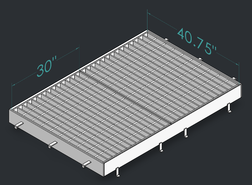 Drop Inlet Type 2 24 inch pipe Double 2'-6 inch grate and frame thumbnail