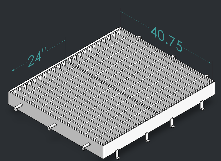 Drop Inlet Type 2 24 inch pipe Double 2 foot grate and frame thumbnail