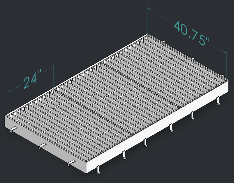 Drop Inlet Type 2 24 inch pipe Triple grate and frame thumbnail