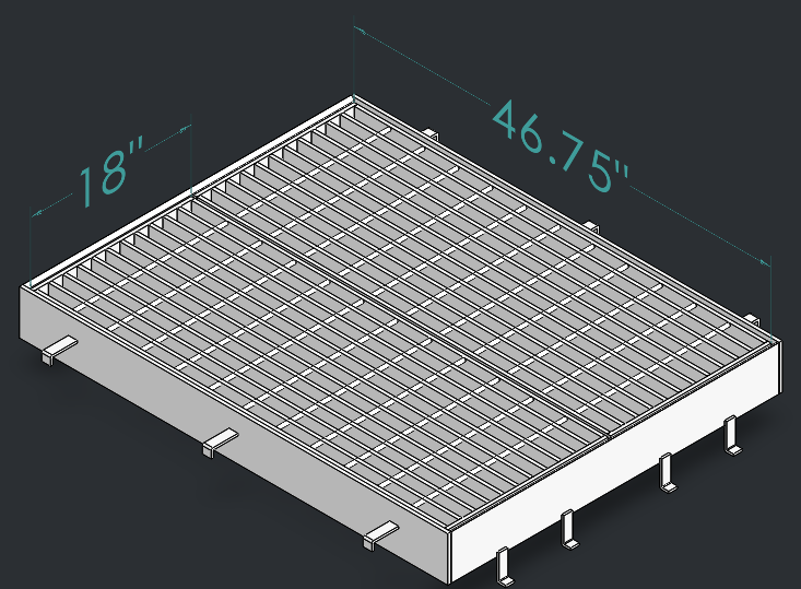 Drop Inlet Type 2 30 inch pipe Double 1'-6 inch grate and frame thumbnail