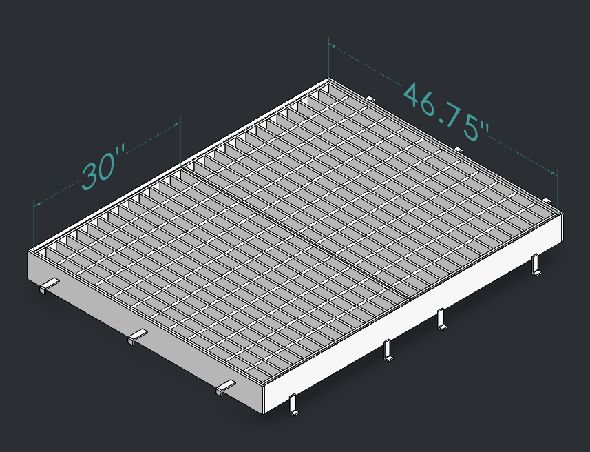 Drop Inlet Type 2 30 inch pipe Double 2'-6 inch grate and frame thumbnail