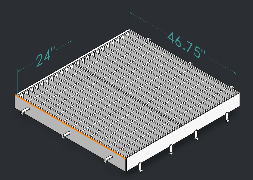 Drop Inlet Type 2 30 inch pipe Double 2 foot grate and frame thumbnail