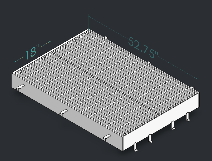 Drop Inlet Type 2 36 inch pipe Double 1'-6 inch grate and frame thumbnail