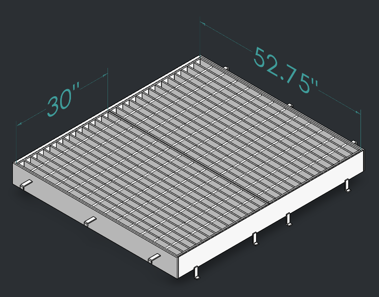 Drop Inlet Type 2 36 inch pipe Double 2'-6 inch grate and frame thumbnail