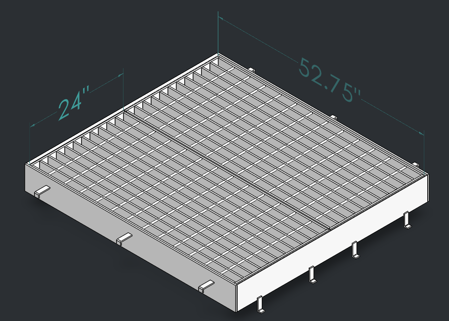 Drop Inlet Type 2 36 inch pipe Double 2 foot grate and frame thumbnail
