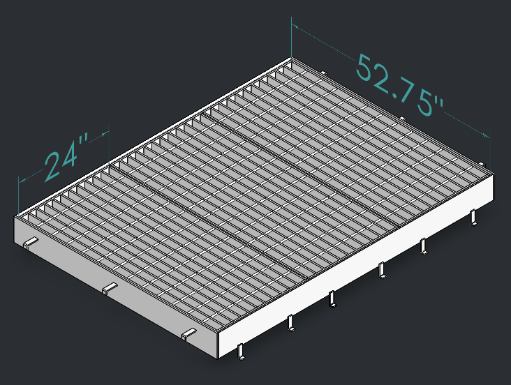 Drop Inlet Type 2 36 inch pipe Triple grate and frame thumbnail