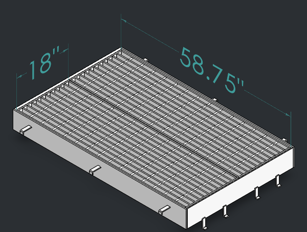 Drop Inlet Type 2 42 inch pipe Double 1'-6 inch grate and frame thumbnail