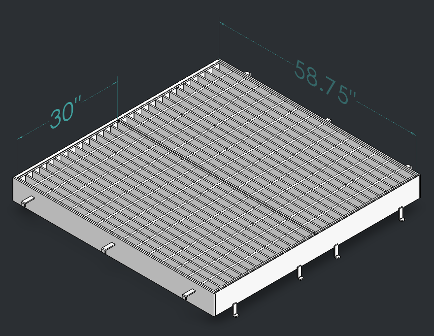 Drop Inlet Type 2 42 inch pipe Double 2'-6 inch grate and frame thumbnail