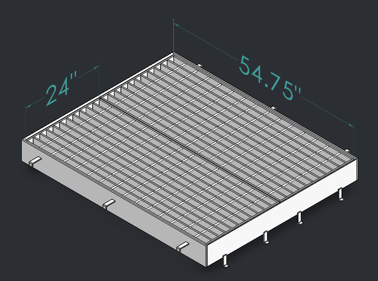 Drop Inlet Type 2 42 inch pipe Double 2 foot grate and frame thumbnail