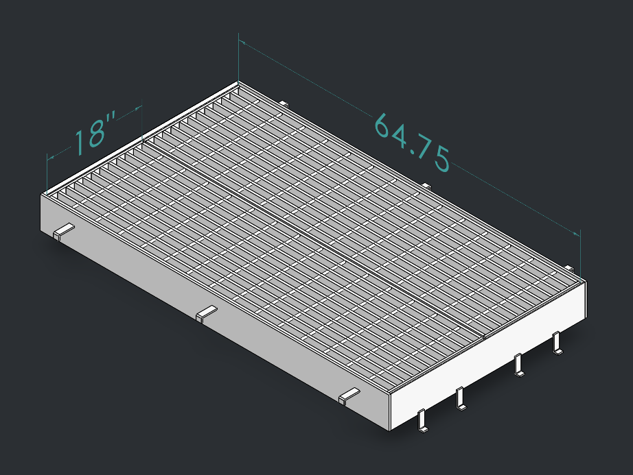 Drop Inlet Type 2 48 inch pipe Double 1'-6 inch grate and frame thumbnail