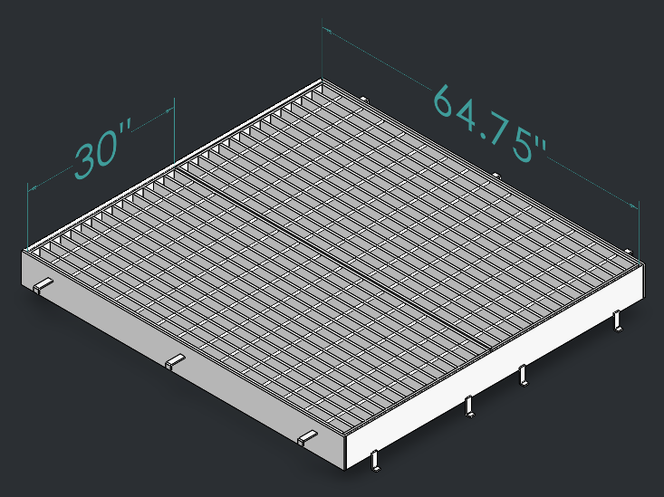 Drop Inlet Type 2 48 inch pipe Double 2'-6 inch grate and frame thumbnail