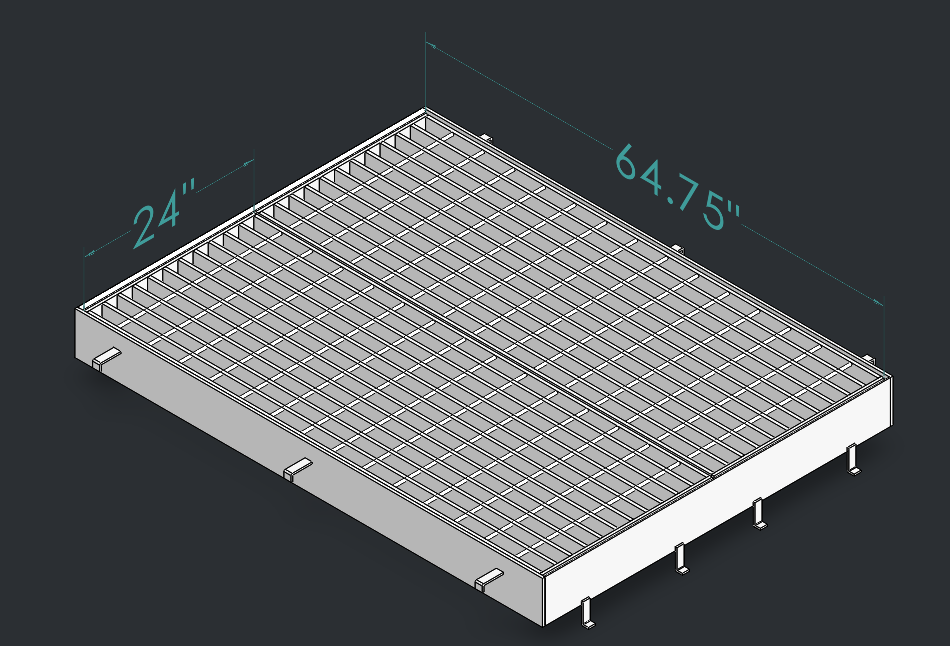 Drop Inlet Type 2 48 inch pipe Double 2 foot grate and frame thumbnail