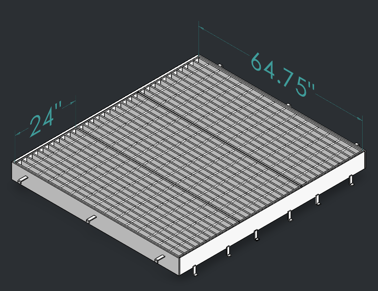 Drop Inlet Type 2 48 inch pipe Triple grate and frame thumbnail