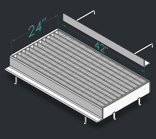Drop Inlet Type 3 30 inch pipe grate and frame with protective face angle thumbnail